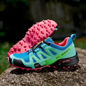 Unisex Speed 3 Trail Running Shoes, Waterproof Non-Slip Rugged Hiking Sneakers for Men Women, Breathable Lightweight Outdoor Trekking Climbing Athletic Footwear