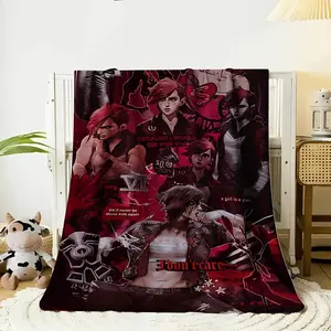 1pc Vi Arcane Pattern Flannel Blankets Are Lightweight And Cozy, Featuring Double-Sided Fleece And a Premium Texture. They Make Excellent Gifts for Valentine'S Day, St. Patrick'S Day Celebrations, And Christmas Decorations. Perfect for Use on Sofas