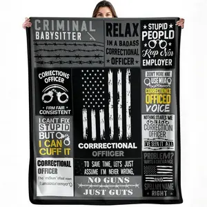 Correctional Officer Blanket Correctional Officer Gift Law Enforcement Gift
