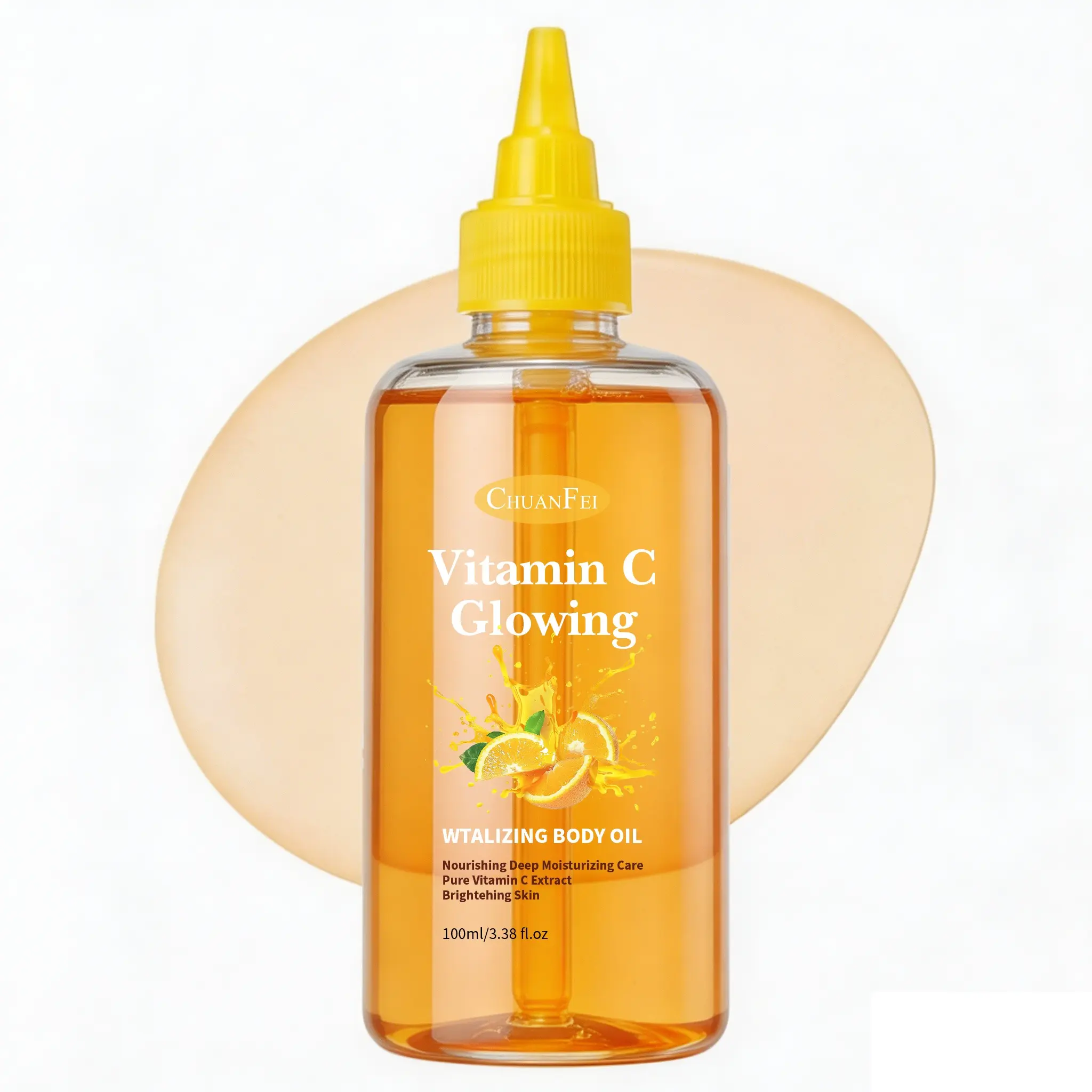 Vitamin C Body Care Essential Oil, Moisturizing Nourishing Skincare Oil, Unisex Deep Hydration Massage Oil, Body Care Moisture, 100ML, Hydrating, Antioxidant Oil