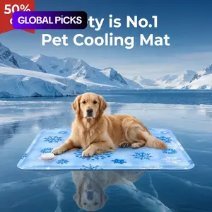 Kalhela-Dog Cooling Pad, Washable Pet Bed, Non-Gel, No Electricity, Anti-Slip Summer Crate Mat, Suitable for All Sizes Dogs #GLOBAL PICKS