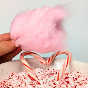 Peppermint Flavored Cotton Candy - Sweet Snack Candy Snack Sweet
