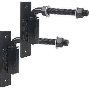 Industrial Heavy Duty Bolt on 3/4" J Bolt Gate Hinge for Large Heavy Driveway Gates Up to 1100 Pounds, No Welding Lubricated Ball Bearing Hinge 2 Packs