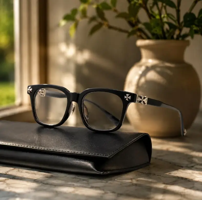 Chrome Hearts Eyeglasses Frame Retro Optical Glasses For Men Women