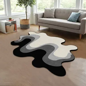 European Vintage Geometric Color Block Rug, Living Room Printed Carpet, Anti-Slip Mat for Home & Outdoor Decor, Entrance Door Mat, Washable Area Rugs