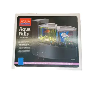 Aqua Culture Doible Betta Tank with Filter - 1.3 Gallons, Compatible with AquaTech 5 Replacement Cartridges