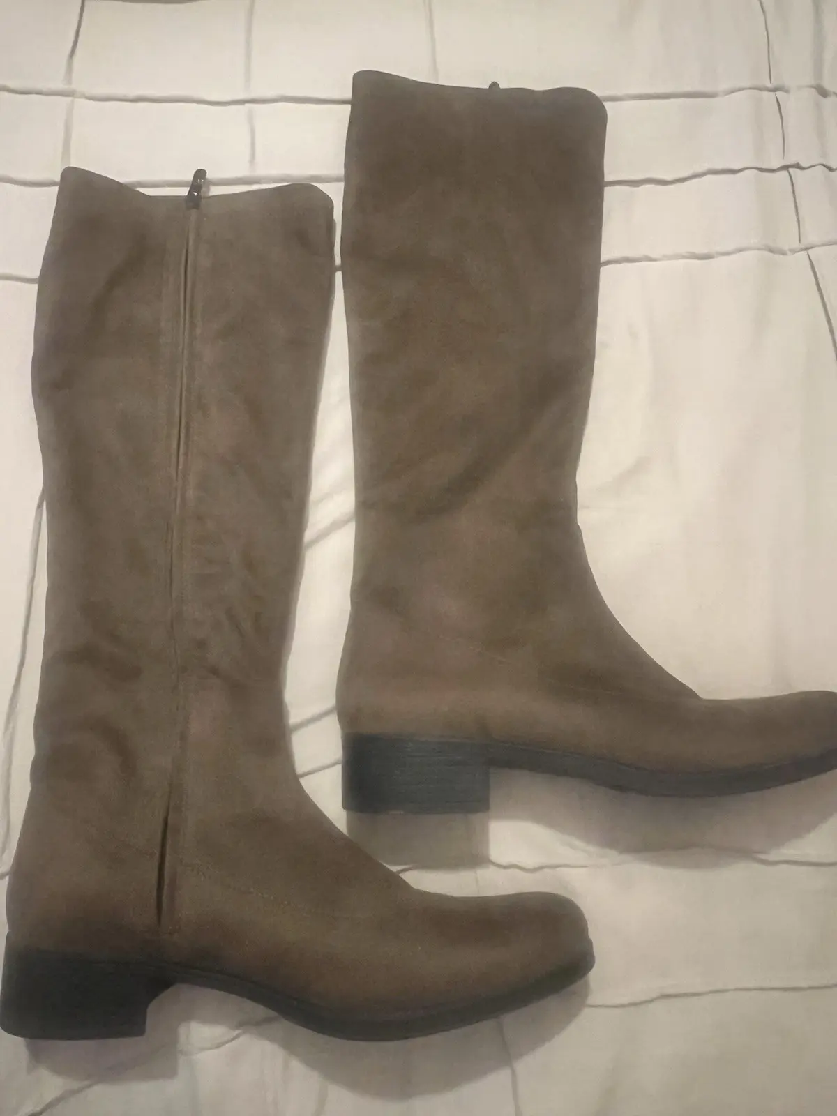 Bussola Siena Whimsygoth Microtec Suede Goth Riding Boots 41 US 9.5-10 Brown