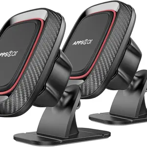 Magnetic Car Phone Holder 2 Pack Super Strong Magnet Dashboard Mount with Strong VHB Adhesive Compatible with iPhone Samsung 4.7-6.8 Inches Smartphones