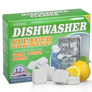 Dishwasher Cleaner, Deep Cleaning Deodorizer Tablet, for Dish Washer Machine, Household Cleaning Supplies