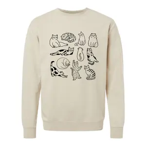 Cat Doodles Crewneck