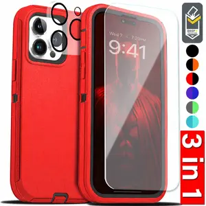 For iPhone 17 Air 16 15 14 Plus 13 12 11 Pro Max Shockproof Heavy Duty Case