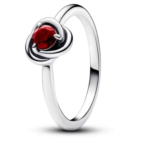 Pandora January Red Eternity Circle Ring 192993C01-54