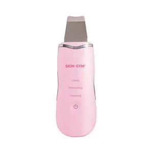 Skin Gym Ultrasonic Lumiscrub Facial Pro Skin Spatula with Pink Pore Cleaning Technology for Gentle Exfoliation and Refreshed Skin