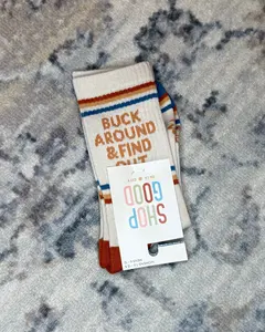 Buck Around and Find Out Western Socks