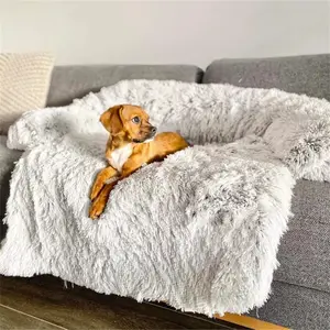 Soft Dog Bed Washable Pet Bed for Small Medium Large Dogs – Warm Plush Cushion, Anti-Slip Calming Puppy Sleeping Bed