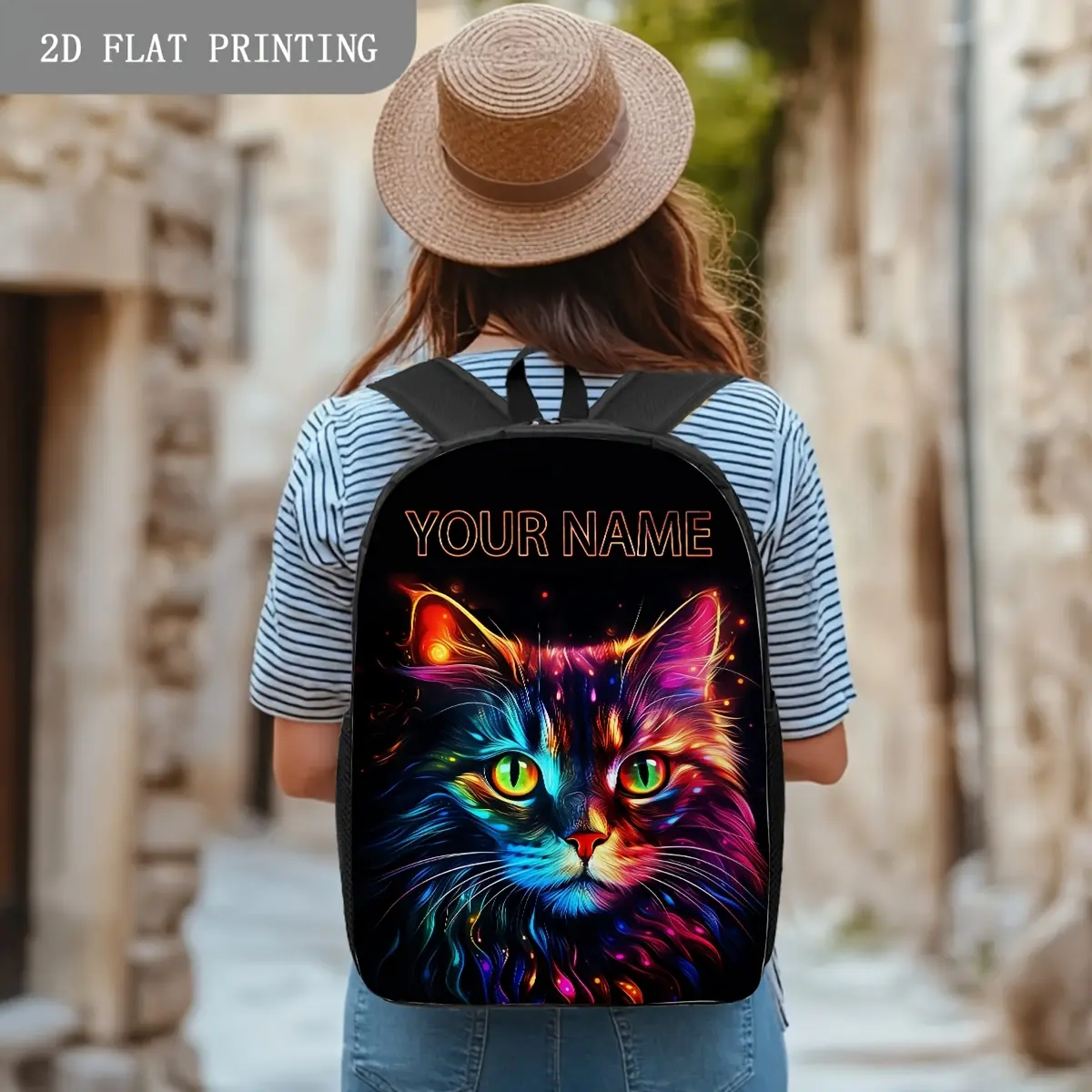 Customized backpack with personalized logo printing, suitable for daily commuting and use, can be used as a backpack for storing books, laptops, and daily necessities, very suitable for back to school season