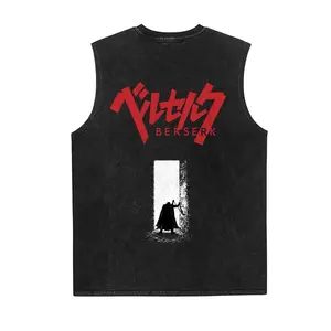 Berserk Anime Vintage Tank 90s Graphic Sleeveless Tank Tops Men Vest Streetwear Outfits Men Vacation Outfits Sleeveless Shirt