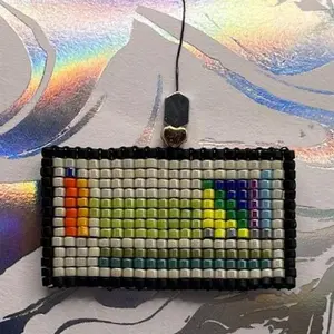 Fun and Nerdy Woven Bead Earrings - Periodic Table of Elements