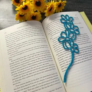 Crochet Flower Bookmarks