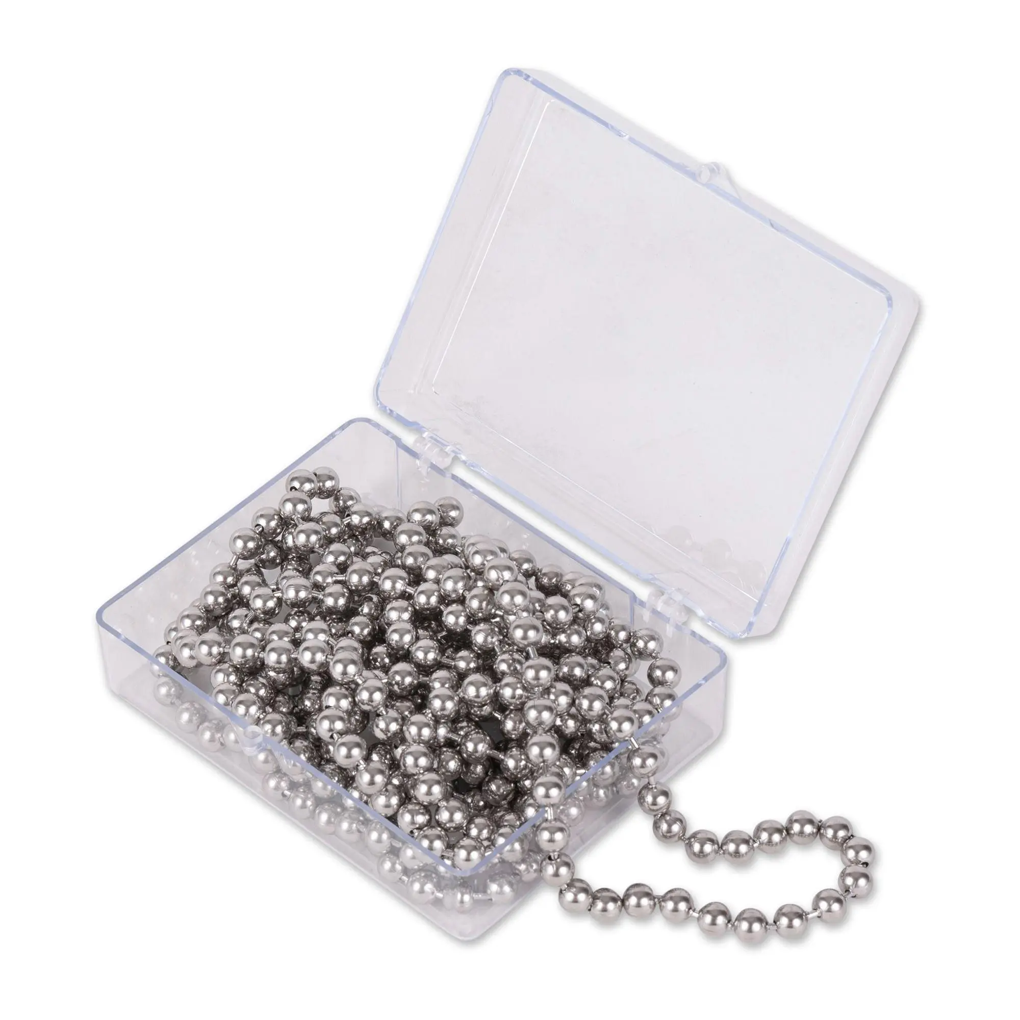 RSVP 10 ft. Stainless Steel Weighted Bead Pie Chain RSVP 10 ft. Stainless Steel Weighted Bead Pie Chain
