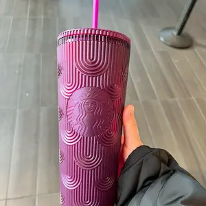Starbucks 2024 Spring Siren Shell Plum Venti purple Tumbler 24oz cold cup Water Bottles