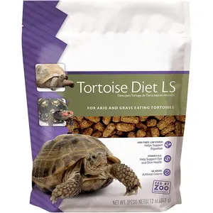 Healthy Tortoise Food for African Spurred, Leopard & More - Low Starch Formula for Optimal Digestion - Nutritious Diet for Desert & Tropical Species - 12 oz Pack - Supports Shell Growth & Vitality critter  trail  cage critter  trail  cage bin  cage