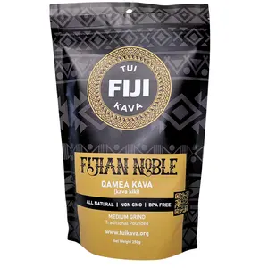 TUI KAVA TRADITIONAL POUNDED WELLNESS KAVA - 250g (8.8oz) Medium Grind - Individual Size