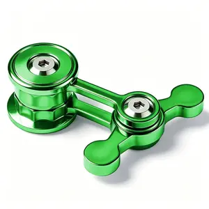 Fidget Spinner for Adults & Teens, Metal Silent EDC Fidget Toy, Cool Desk Gadget for Anxiety Stress Relief, Calming Sensory Toy for Autism ADHD, Easter Basket Stuffers Valentines Day Gifts for Men Teen Boys (Green)