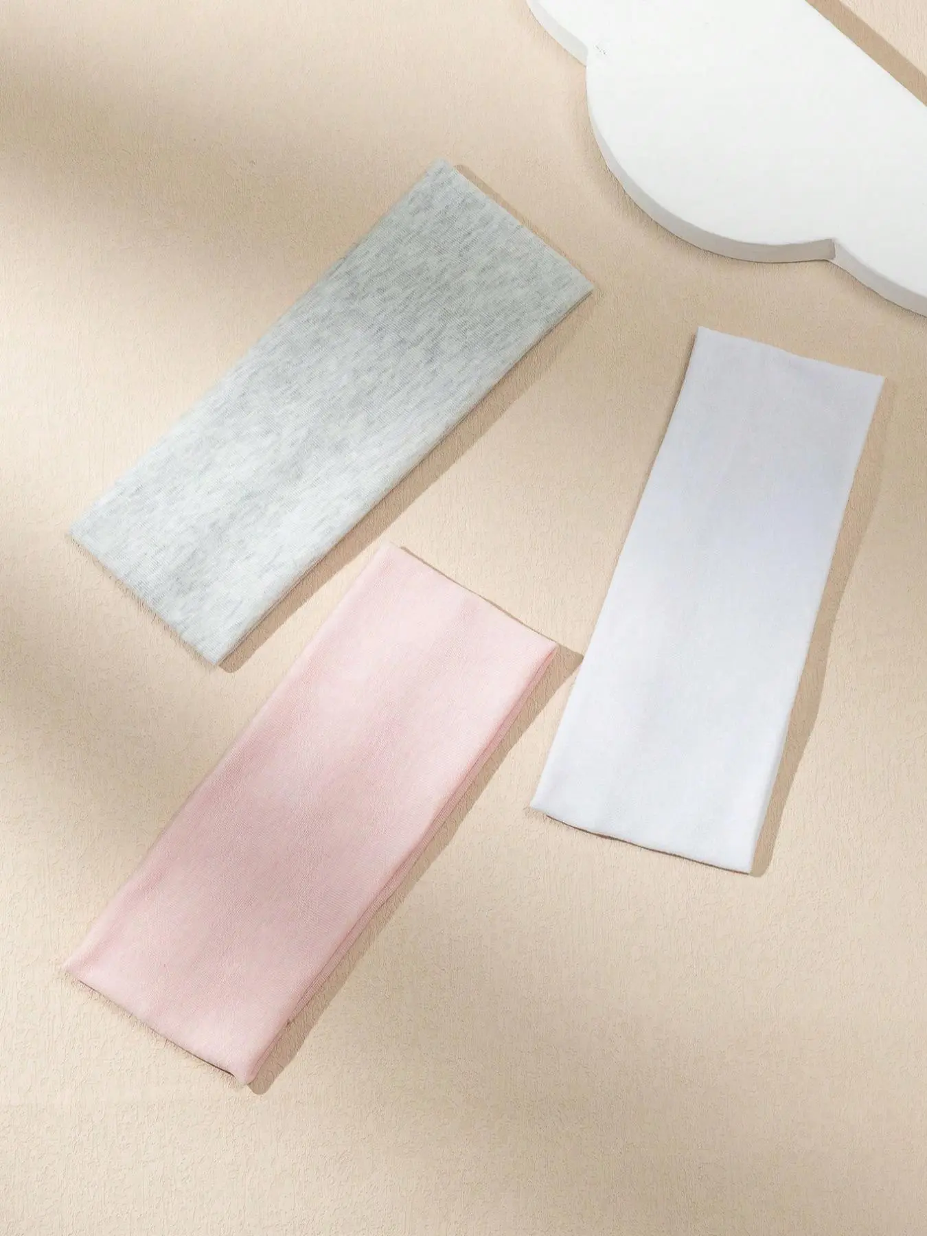 3pcs-Solid-Color-Knitted-Stretchy-Hairbands-Sweat Wicking Headband-Suitable-For-Daily-Yoga-Exercise-And-Outdoor-Activities-Casual-Gym-Elastic Headbands-Sweat Absorbing Headband-Training Headband-Workout Headbands-Sports Headbands
