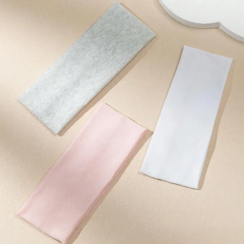Solid Color Hair Band, High Stretch Hair Band for Women & Girls, Sweat Absorbing Hair Band for Face Washing, Sports Headband for Yoga, Fitness, Elastic Headband, Workout Headbands