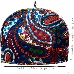 Large Tea Cozy for Teapot Insulated - Black - Thermal 100% Cotton Extra Thick Wadding - Designed in England - Tea Cozies Covers Fit 1 to 6 Cup Neutral Kitchen Textiles Range (Black)