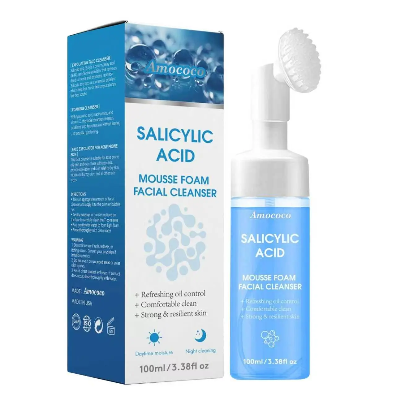 1pc-Salicylic acid cleansing mousse