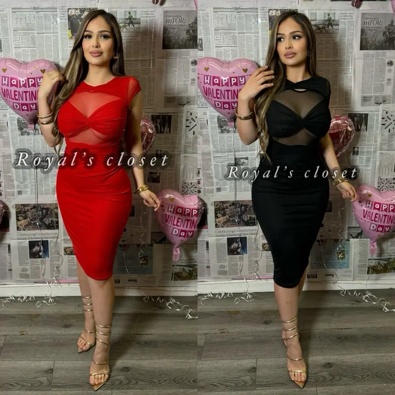 The Perfect Mesh Sexy Dress for Women - Casual Womenswear
