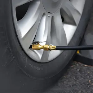 US standard quick connection male head turn tire fast inflation, strengthen quick clip inflatable nozzle, heavy duty locking tire inflatable chuck with clamp-fit, copper material, fast ventilation