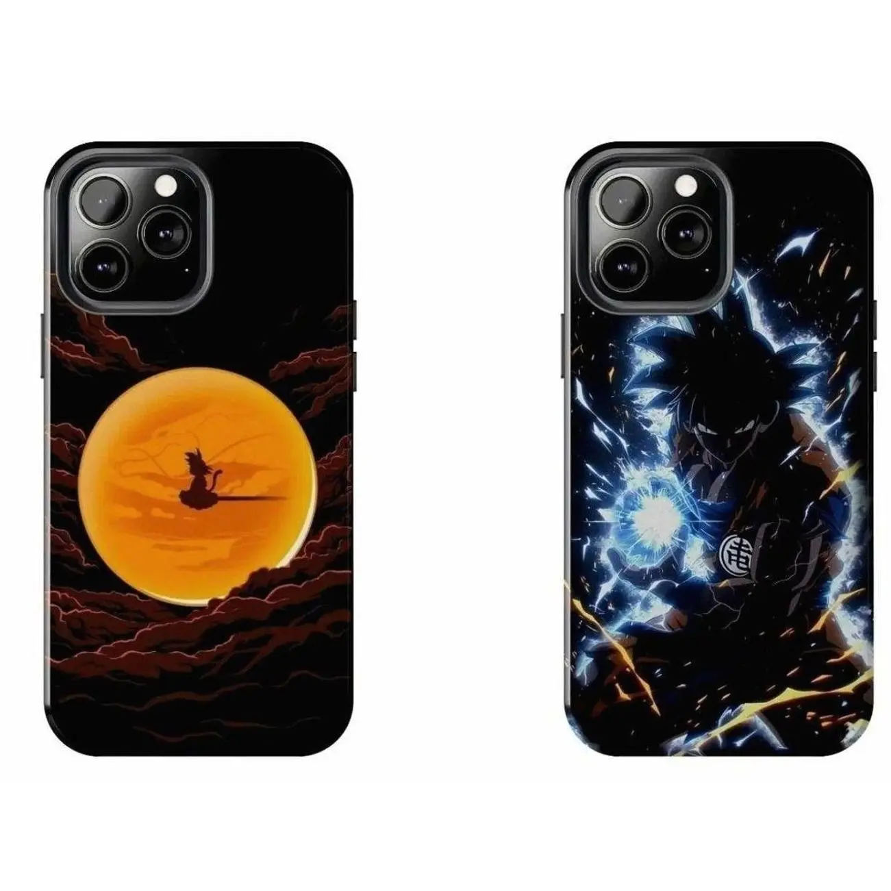 DragonS BallS Saiyan Warrior Legacy Phone Shell - Powerful Lightning Strike Graphic Case Compatible with iPhone 7, 8, X, 11, 12, 13, 14, 15, 16 17 & Samsung Galaxy S21, S22, S23 & S24 S25 series
