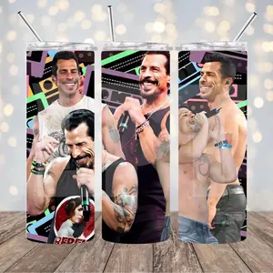 Danny NKOTB 20oz Tumbler Drinkware Cup Beverage Lid Straw Water Bottles Wood New Kids on the Block Perfect Gift Blockhead Flasks Insulated Double-Wall Vacuum Insulated Clear Sliding Lid BPA Free Washable