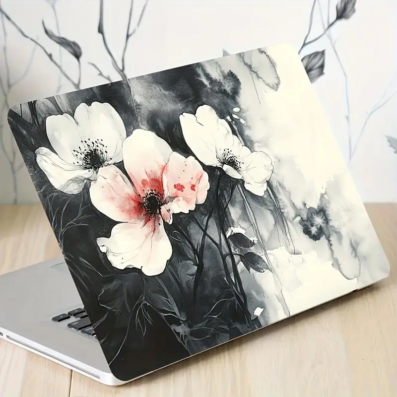 Floral Pattern Laptop Sticker, Scratch Resistant Laptop Decal, Laptop Skin for MAC MacBook Air/Pro Series