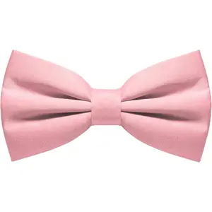 Mens Solid Color Pre-tied Bow Tie Adjustable Bowtie