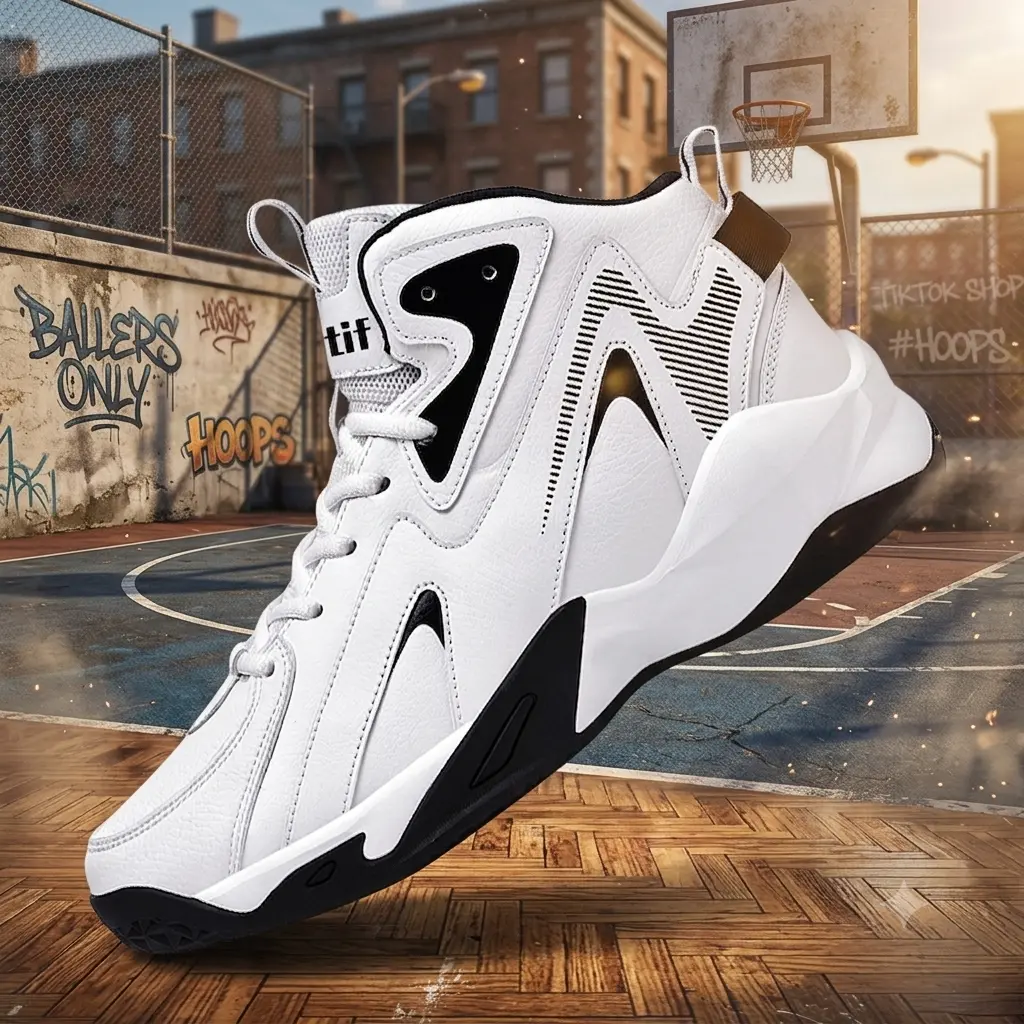 Men's High-Top Retro Basketball-Inspired Casual Trainer Shoes - Fashionable Sports Shoes with Breathable Mesh Upper, Fabric Lining, Non-Slip Wear-Resistant Design for Leisure, Outdoor Use, Laces, fashion All Seasons