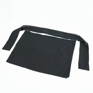 Saudi Niqab - Black Cotton Hijab with Adjustable Straps for Comfort and Style