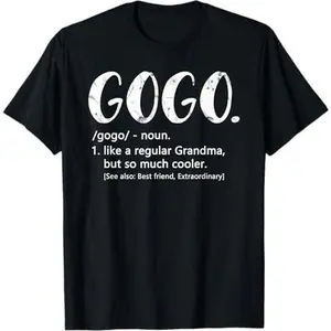 Gogo Shirts for Women Mothers Day idea Cute Grandma Gogo T-Shirt