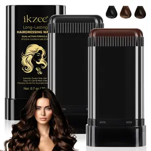 ikzee Comb-in Hair Color Stick 20g, Hair coloring wax, Quick-drying formula delivers even coverage in minutes, instantly conceals gray hair and evens out root color differences, solving last-minute appearance concerns for dates