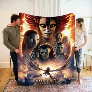 1pc Avatar Flannel Blanket, Ultra Soft Plush Throw for Sofa Bedroom, High Definition Print, Multiple Sizes Available, Perfect Gift