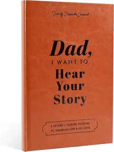 Dad I Want to Hear Your Story Journal – 7x9” Hardcover PU Leather Guided Journal with 250+ Prompts, Gifts for Dad from Daughter or Son, Father’s Day, Birthday, Christmas – Family Legacy & Memory Book