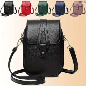 Women's Red T-Buckle Flap Crossbody Bag for Sports & Outdoor Gym Use, Double-Layer Zipper Small Shoulder Purse, Lightweight Versatile Cell Phone Wallet Pouch, Crossbody Bags for Women