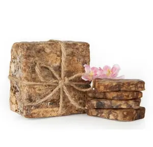 Pure African Black Soap - 100g Natural Skin Care - Anti-Bacterial & Anti-Fungal - Helps with Acne Eczema & Psoriasis - Made in West Africa - Culturally Sourced for Smooth Skin