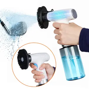 Rechargeable Electric Golf Club Brush | Portable Water Cleaner for Golf Clubs/Balls/Bags/Carts | On-Course Cleaning Tool