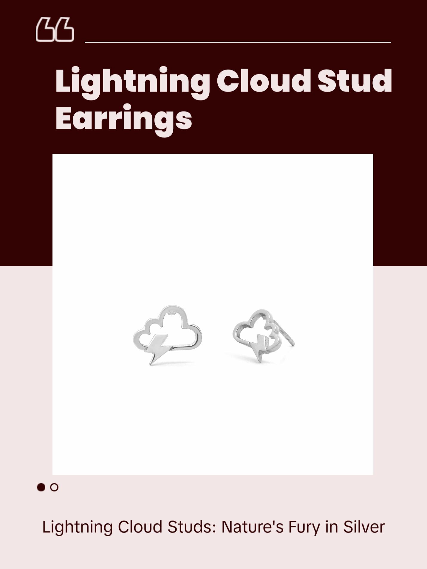 Lightning Cloud Studs