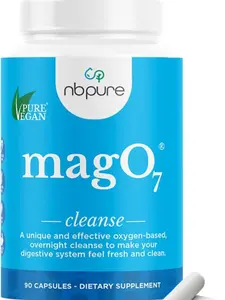 nbpure MagO7 – Colon Cleanse & Bloating Relief | Ozonated Magnesium Formula (90 Capsules)