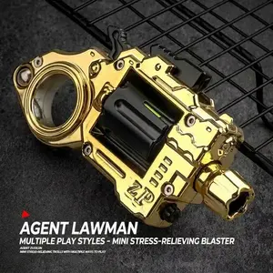New Edc Stress Relief Toy, Glowing Soft Bullet Gun, Tech Shell Launcher, Ultimate Stress Relief Tool, Fun and Relaxing Gift